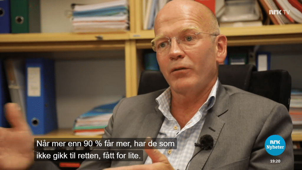 Utbetalingene øker i 9 av 10 tilfeller når saken tas til retten