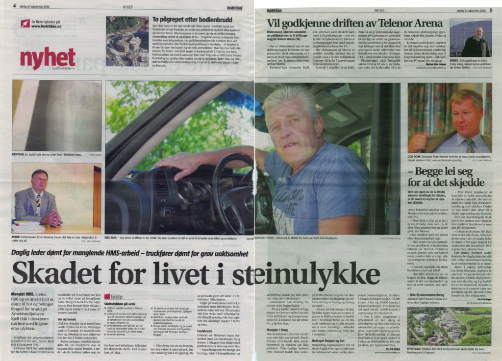 Krav på oppreisningserstatning etter yrkesskade